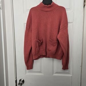 J. Crew Women's Turtleneck Sweater in Coral